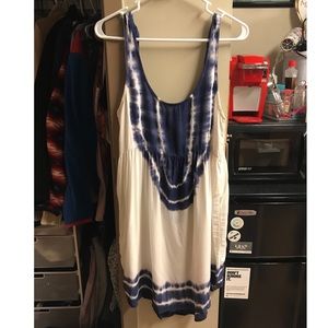 Blue and White Dress